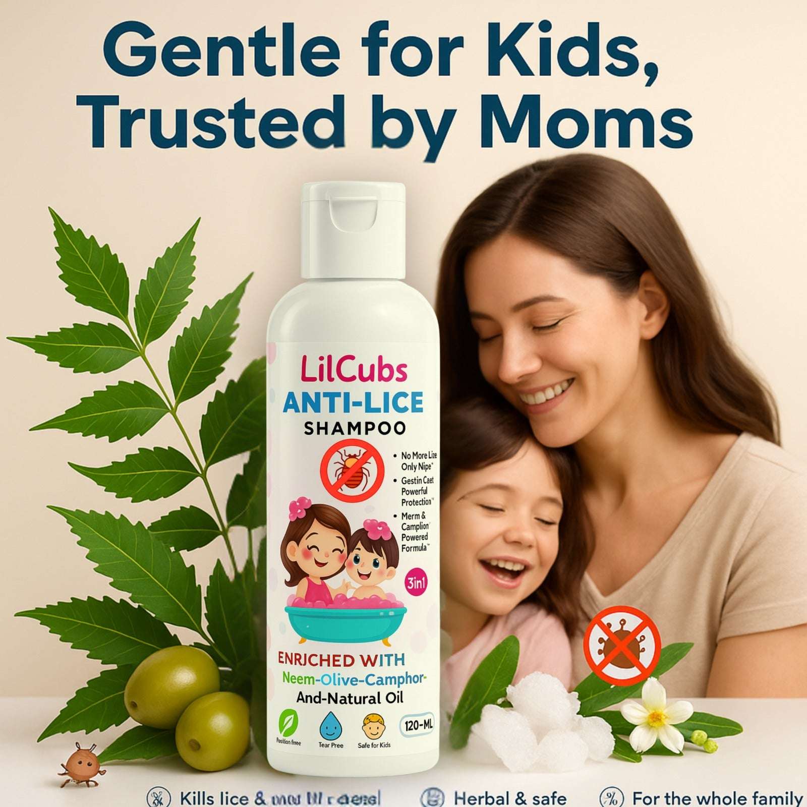 LilCubs Anti-Lice Shampoo – 120ml