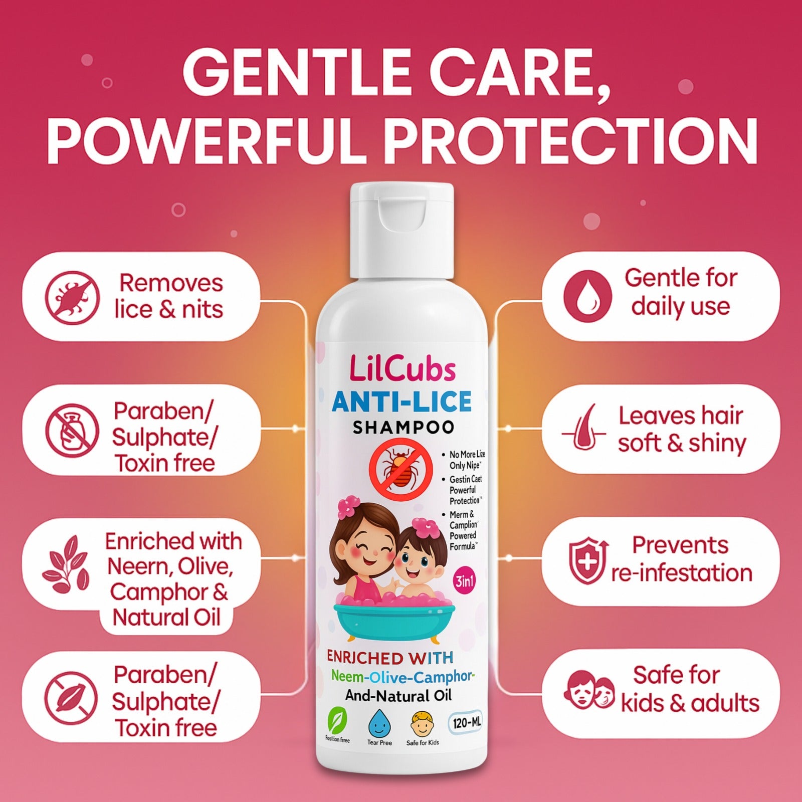 Say Goodbye to Lice with LilCubs Anti-Lice Shampoo – The Safe & Effective Solution for Kids