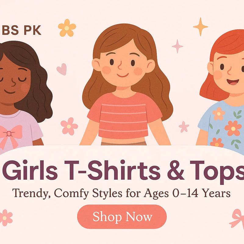 Girls t-shirts and tops collection banner – age 0 to 14 years – Lil Cubs PK