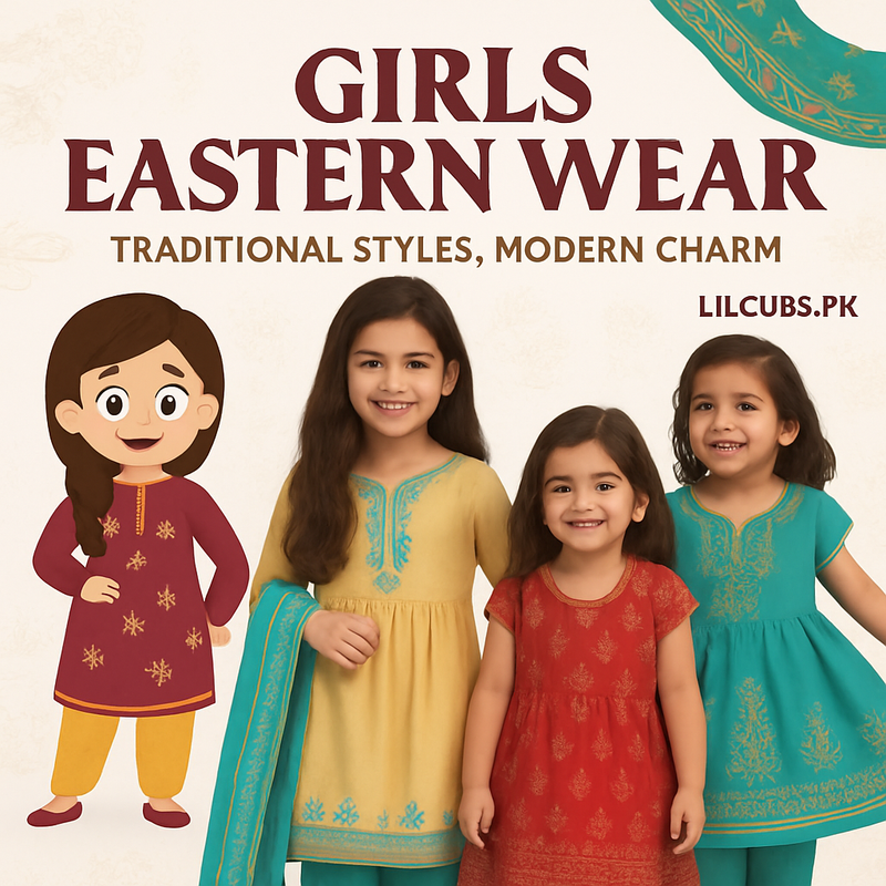 Traditional Girls Eastern Wear – Kameez Shalwar, Frocks & Festive Outfits (1–12 Years)