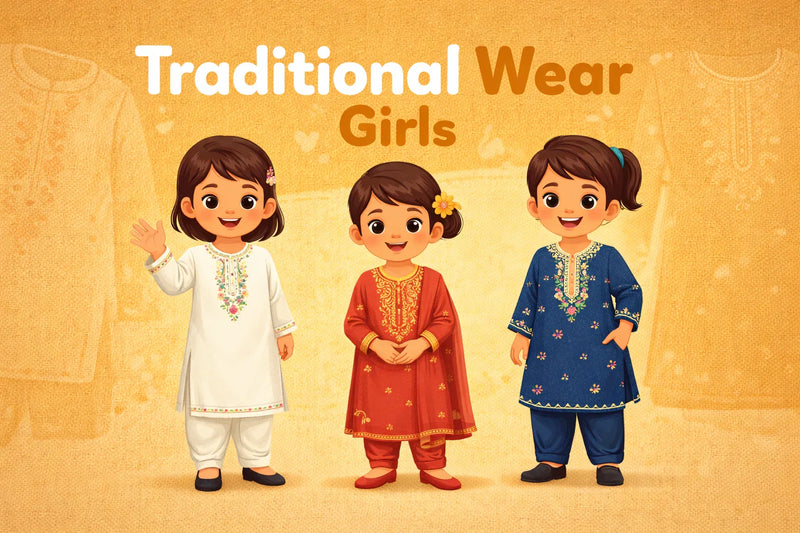 Traditional Girls Eastern Wear – Kameez Shalwar, Frocks & Festive Outfits (1–12 Years)