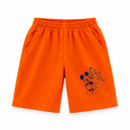 Orange Mickey & Friends summer coord set for kids, 2-piece jersey cotton outfit featuring playful character graphics.