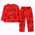 Red Snoppy Print Summer Coord Set (2-Piece) - Lil' Cubs