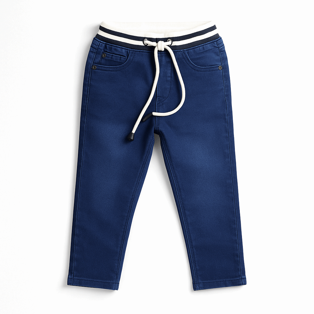 Round Elastic Denim Jeans