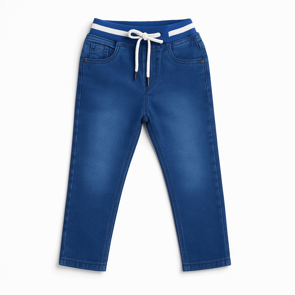 Round Elastic Denim Jeans
