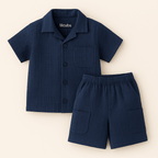 Lilcubs.pk Unisex Crinkle Cotton Cord Set – Signature Summer Collection (1 to 6 Years)