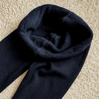Black Sparkle Kids Fleece Tights – Stretch Leggings (4–16 Years)