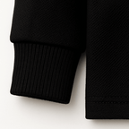 Kids Long Sleeve Polo Shirt – Black with Tipped Collar (2–10 Years) | Lil Cubs