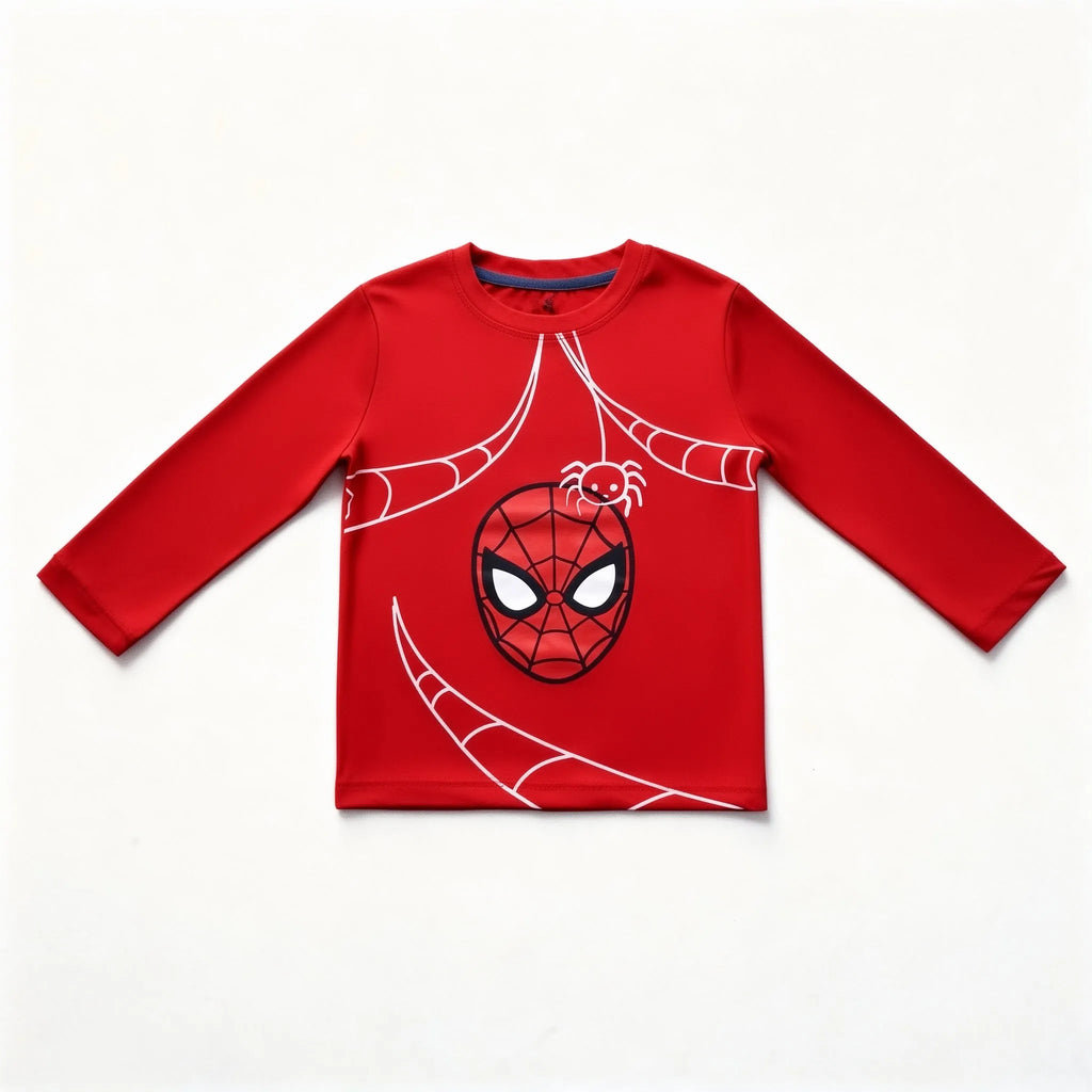 Red Spider Web Summer Coord Set (2-Piece) - Lil' Cubs