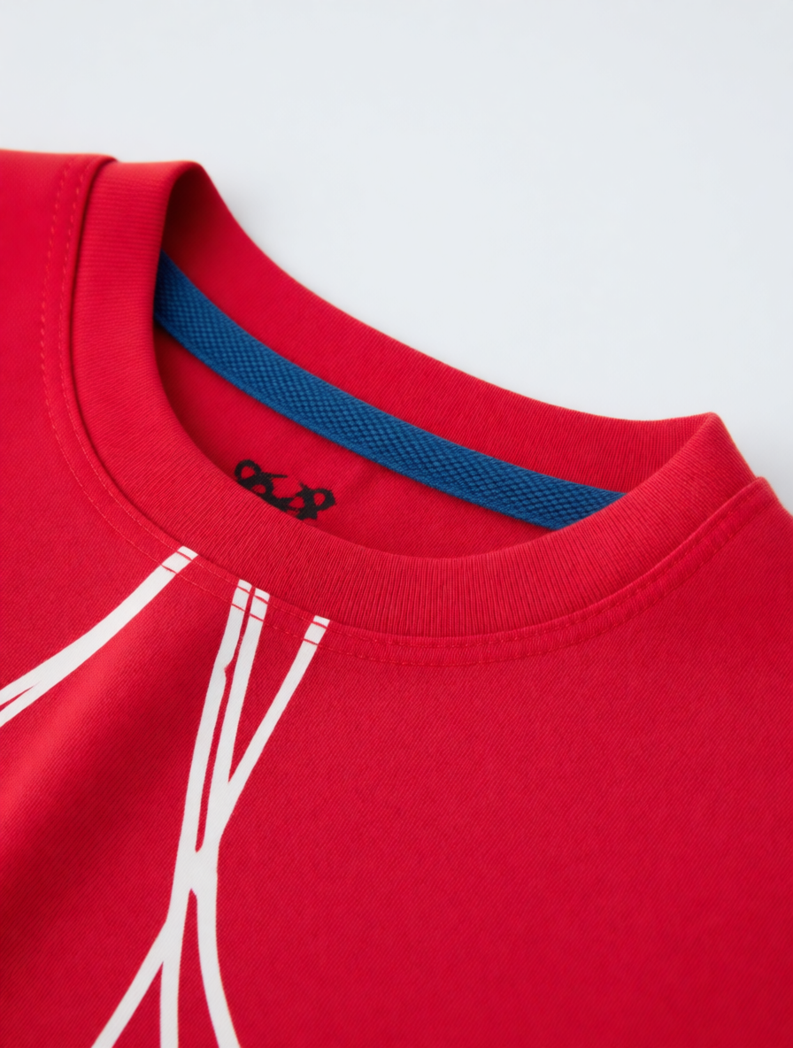 Red Spider Web Summer Coord Set (2-Piece)