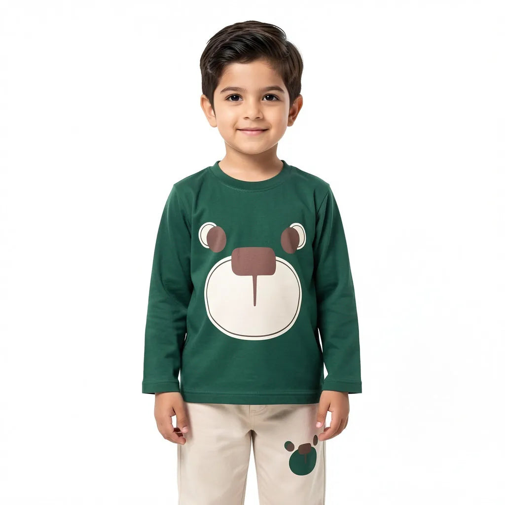Cuddle Bear Green Summer Coord Set (2-Piece) - Lil' Cubs
