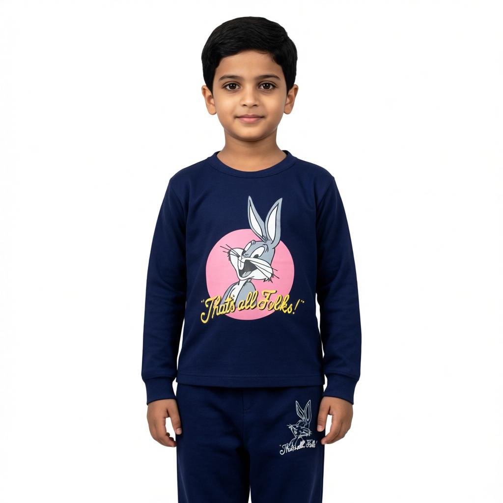 Looney Tunes Navy Blue Summer Coord Set (2-Piece)