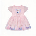 Pink Barbie print frock for girls by lilcubspk with colorful Barbie character design, featuring a soft, comfortable fabric.