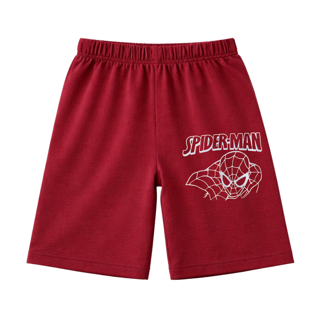 Spider Man Dark Red Summer Coord Set (2-Piece) - Lil' Cubs