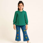 Polka Dot Princess Chiffon Top – Adorable Style for Your Little One! Signature Collection
