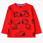 Red Snoppy Print Summer Coord Set (2-Piece) - Lil' Cubs