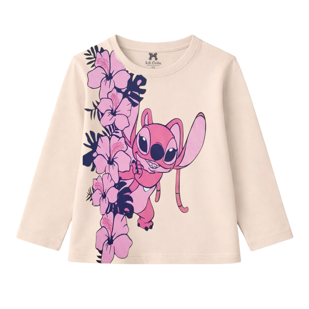 Lilo & Stitch Beige Summer Coord Set (2-Piece) - Lil' Cubs