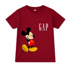 Maroon GAP summer coordinate set for kids, made of jersey cotton, featuring a two-piece casual outfit by Lil’ Cubs.