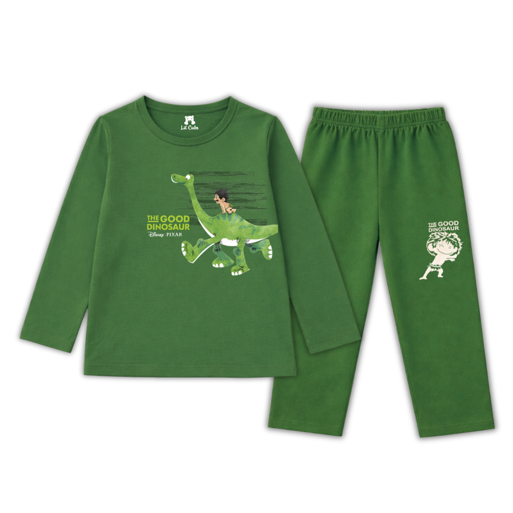 Dinosaur Dill Green Summer Coord Set (2-Piece)