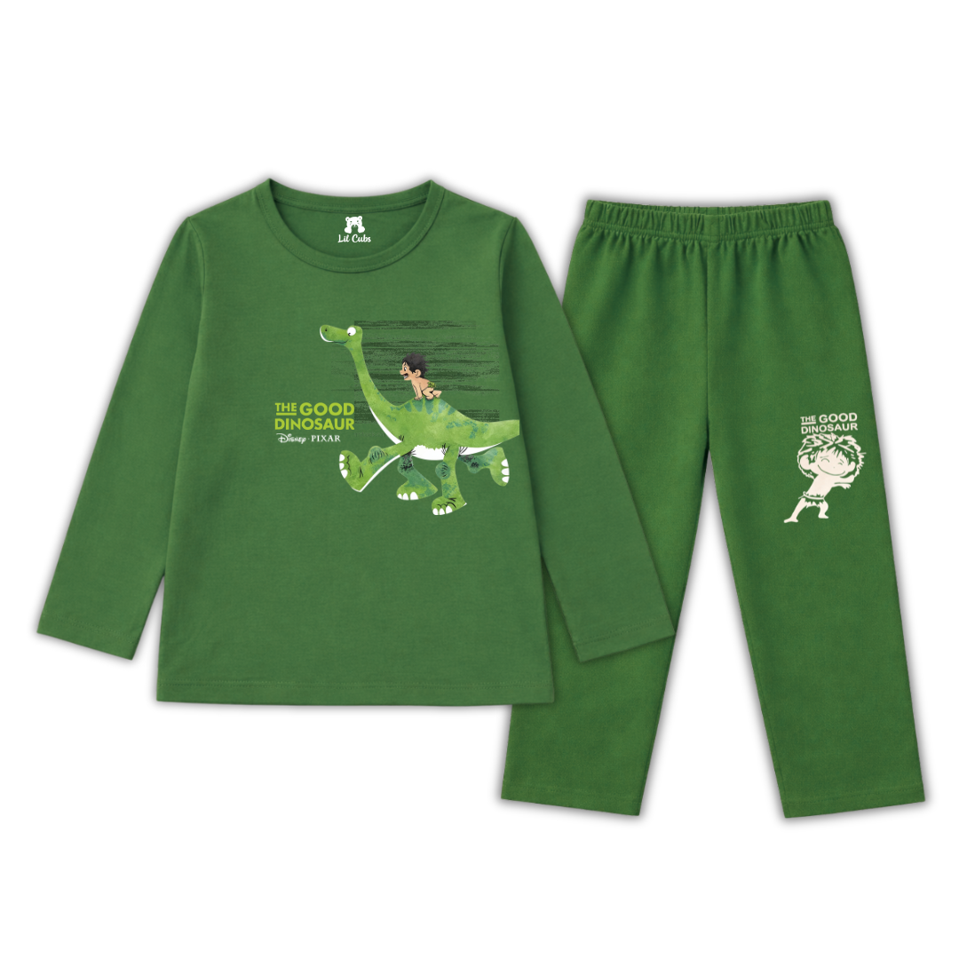 Dinosaur Dill Green Summer Coord Set (2-Piece)