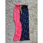 FlairFit – Bell Bottom Printed Jersey Trousers