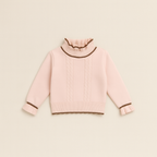 American wool premium quality sweater for girls pink collection winter season 2 to 10 years