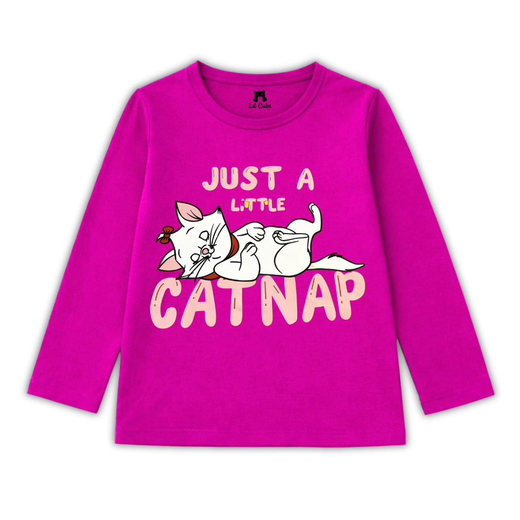 Just a Little Cat Nap Pink Summer Coord Set (2-Piece)