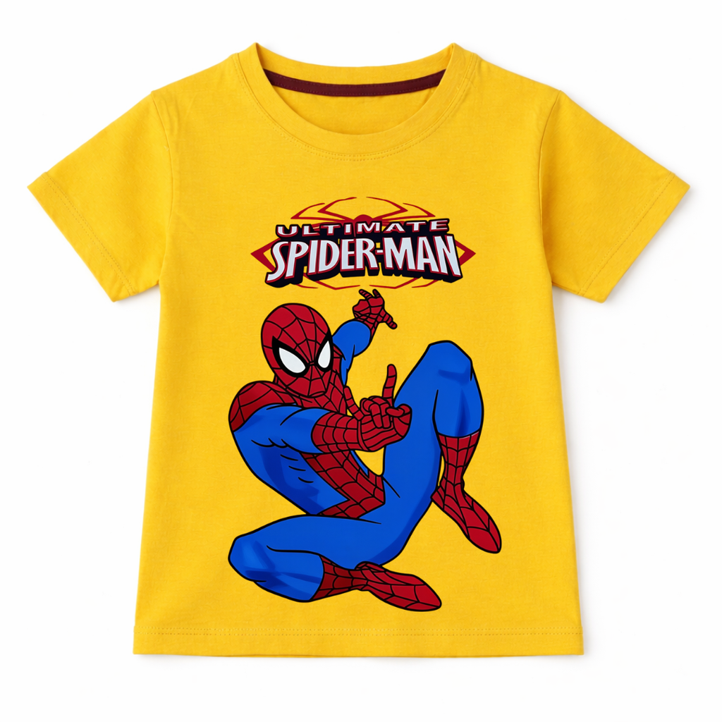 Spiderman Yellow Summer Coord Set (2-Piece)