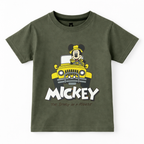 Mickey Olive Green Summer Coord Set (2-Piece) - Lil' Cubs