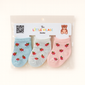 Lil' Cubs newborn anti-slip ankle socks in soft, stretchy fabric for babies 0 to 12 months, featuring grip soles and simple design.