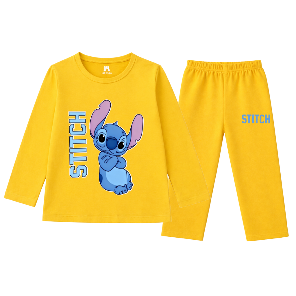 Stitch Yellow Summer Coord Set (2-Piece) - Lil' Cubs