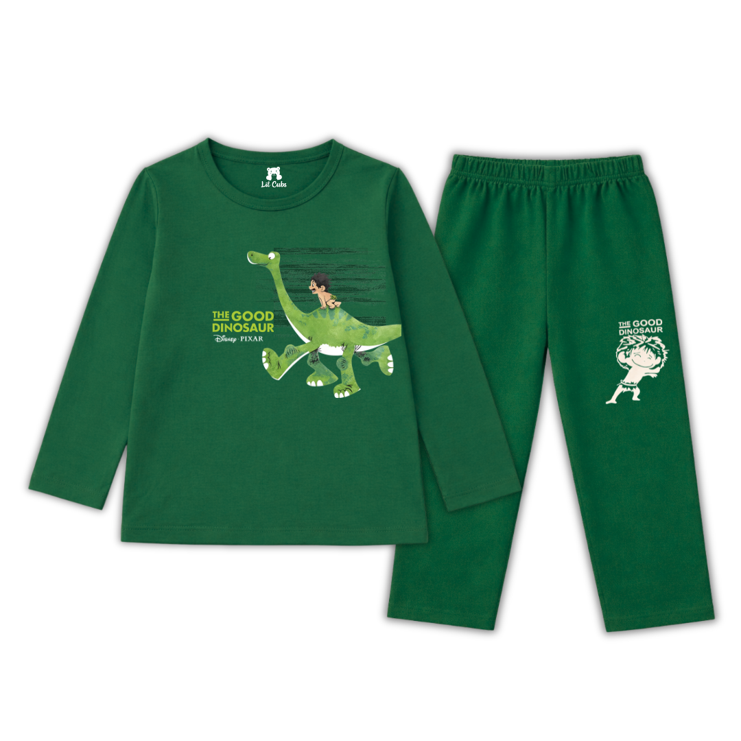 Dinosaur Green Summer Coord Set (2-Piece) - Lil' Cubs