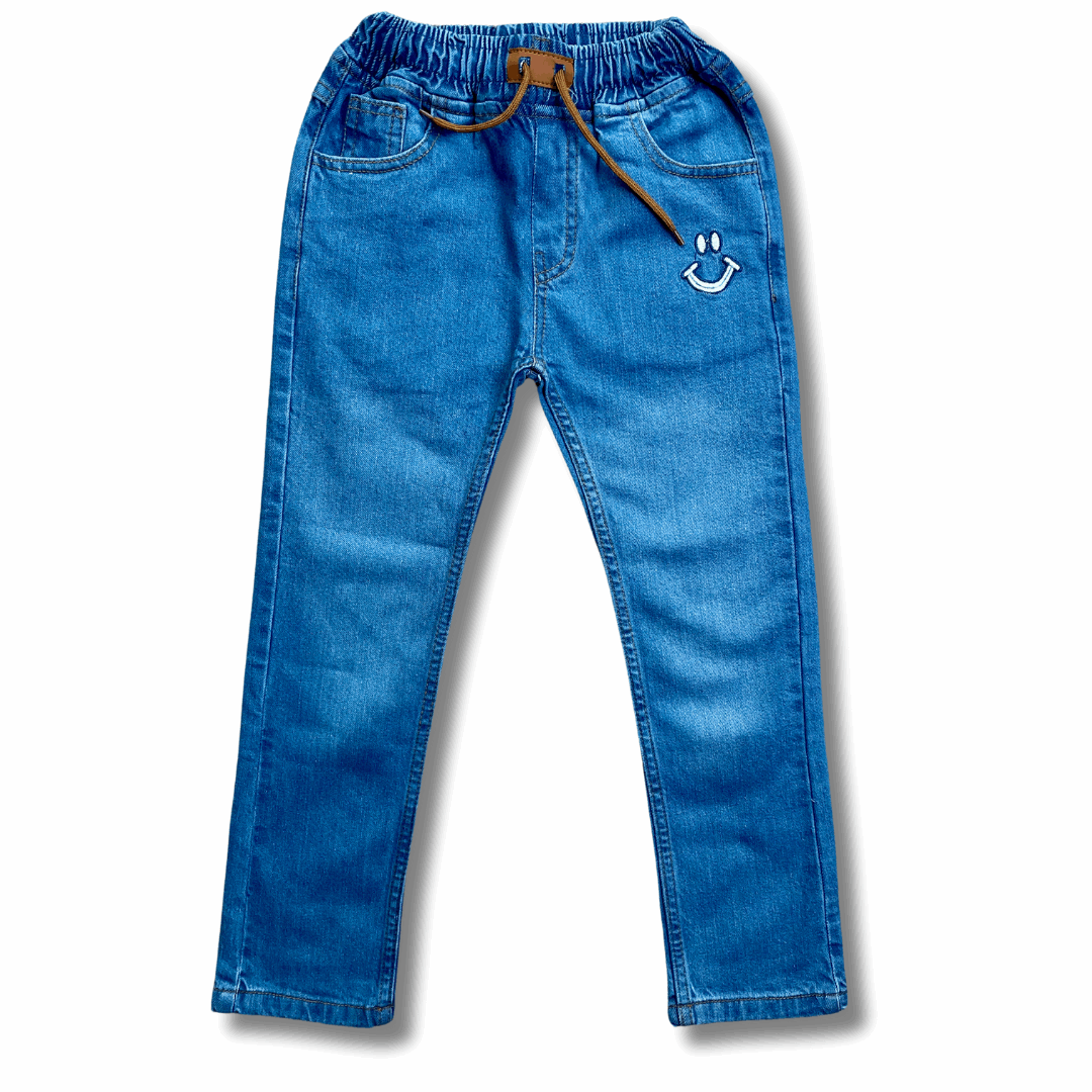 Round Elastic export Denim Jeans Special Edition Unisex