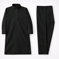 Classy Embroidered Black Shalwar Kameez - Lil' Cubs