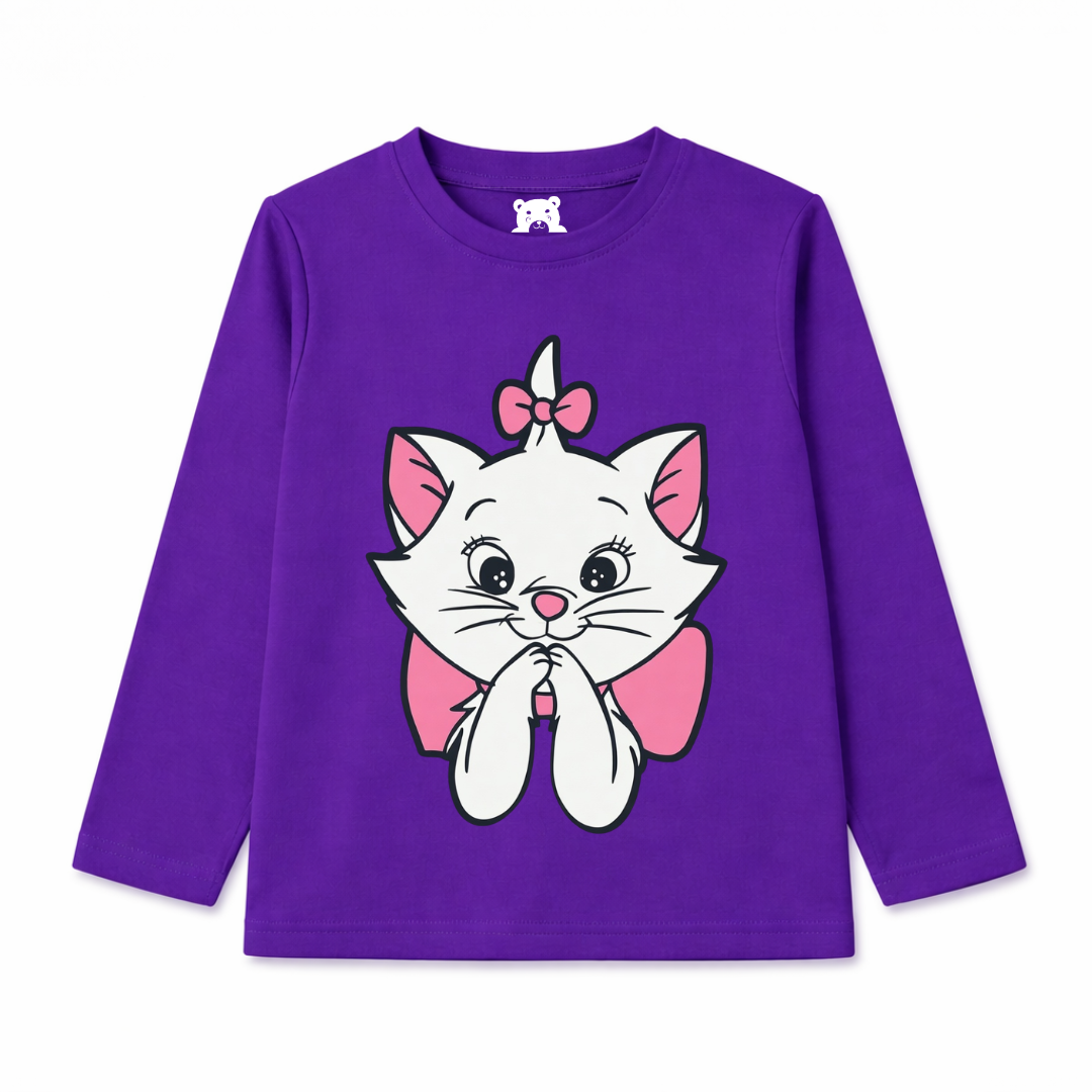 Purple Cat Summer Coord Set (2-Piece) - Lil' Cubs