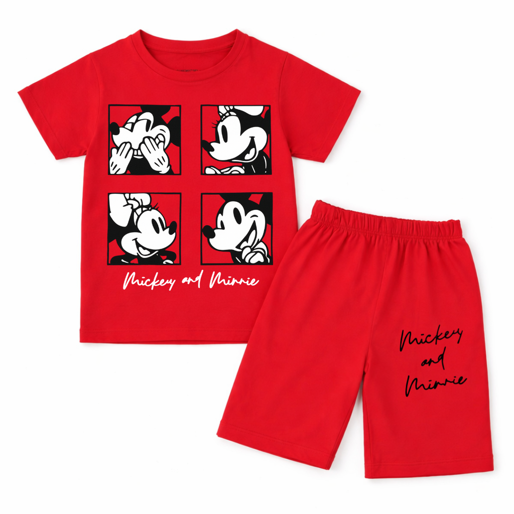 Red Mickey & Minnie Summer Coord Set (2-Piece) - Lil' Cubs