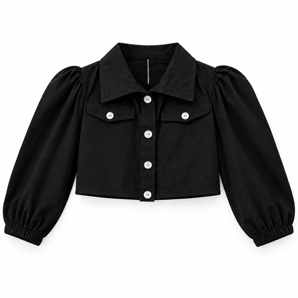 Black Chiffon Girls Imported Coord Set (2 Piece) - Size 2 - 10 Years