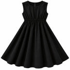 Black Chiffon Girls Imported Coord Set (2 Piece) - Size 2 - 10 Years
