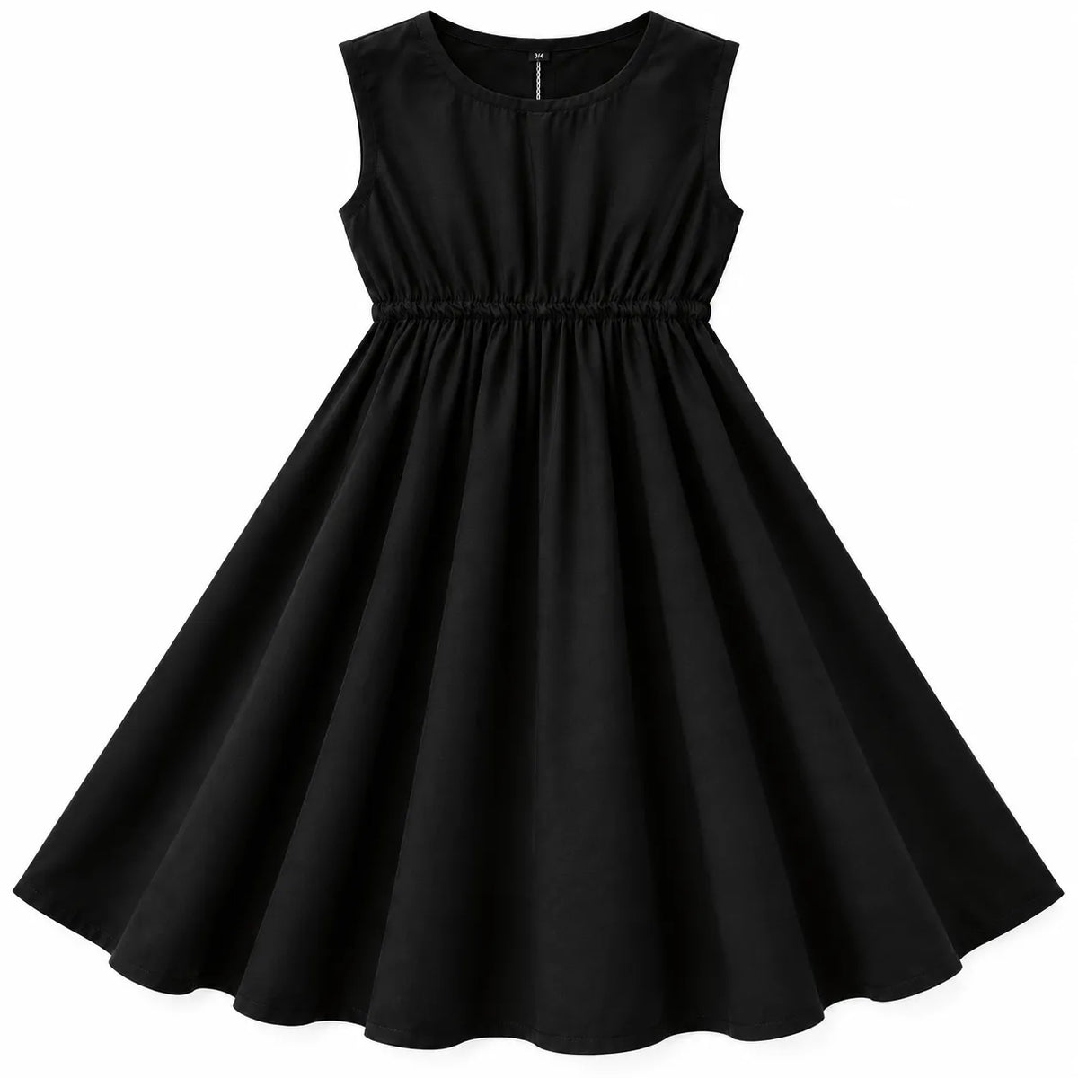 Black Chiffon Girls Imported Coord Set (2 Piece) - Size 2 - 10 Years