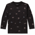 Black Long Sleeves T-Shirt with DC Print - Cotton Fabric - Affordable Summer Outfits - Kidswear Brand in Pakistan - Trendy Summer Articles - Lil' Cubs