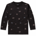 Black Long Sleeves T-Shirt with DC Print - Cotton Fabric - Affordable Summer Outfits - Kidswear Brand in Pakistan - Trendy Summer Articles - Lil' Cubs