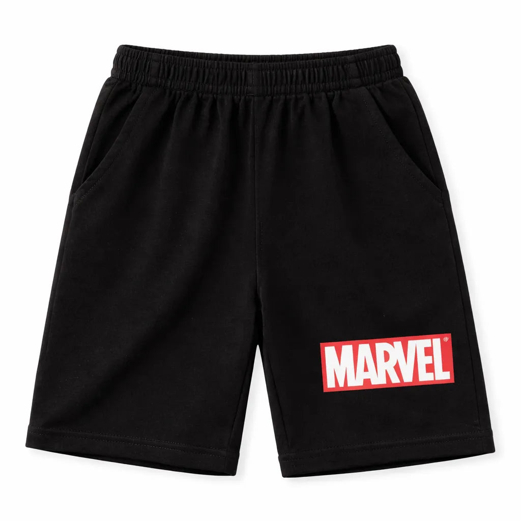 Black Marvel Thor boys’ summer coord set for ages 2-12 by lilcubspk, featuring a themed top and shorts for kids.
