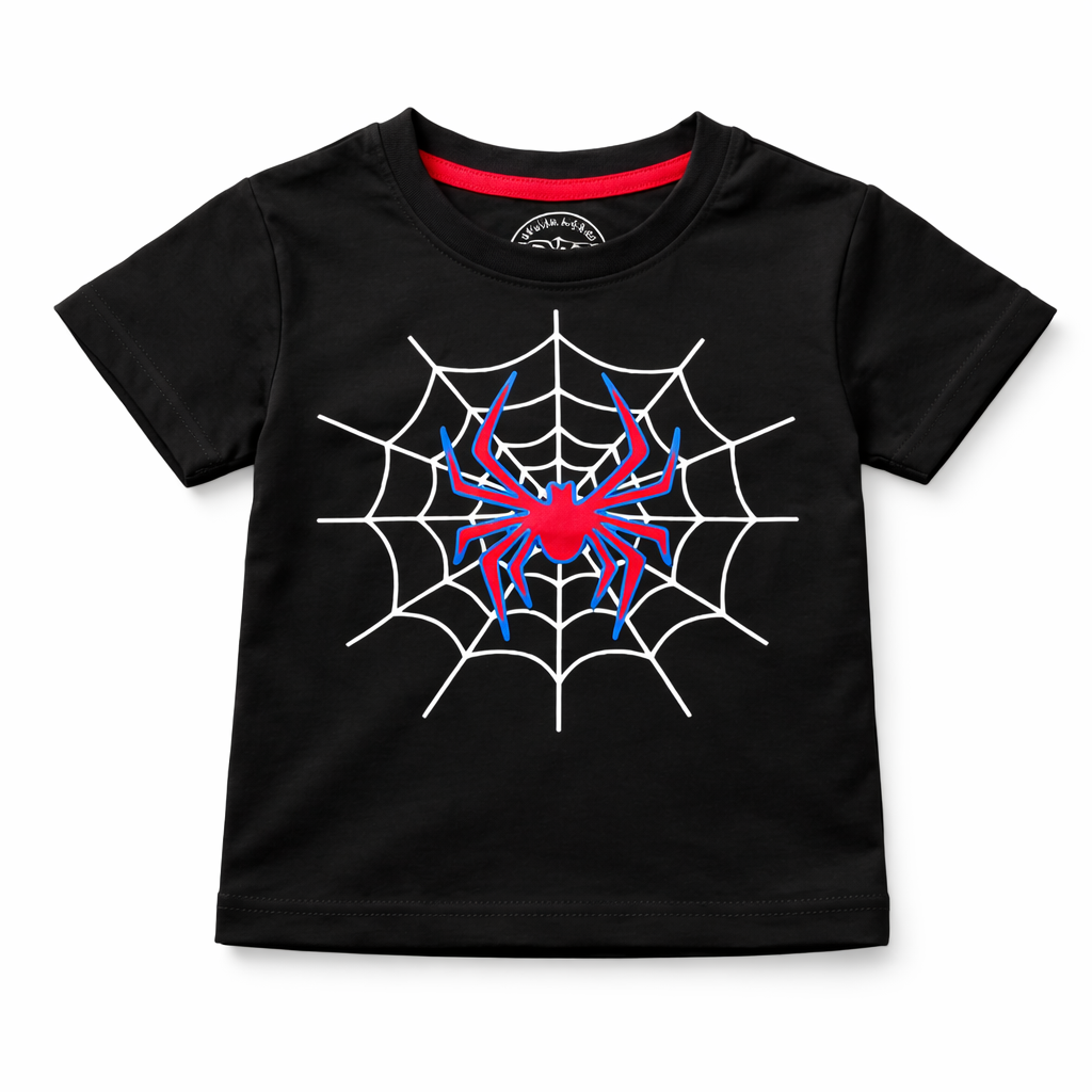 Black Spiderman Summer Coord Set - Jersey Cotton Fabric - Summer Kidswear - Kidswear brand in Pakistan - Comfortable & Stylish Outfit - Summer Outfit for boys - Cotton Outfit - Lil' Cubs