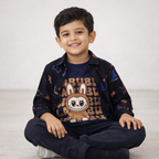 Boys Black Graphical Tee Casual Shirt with LABUBU Bunny Graphic T-Shirt for Kids Wear (1 - 12 Years) - Stylish & cool Kids Shirt - Lilcubs.pk