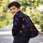 Boys Black Graphical Tee Casual Shirt with LABUBU Bunny Graphic T-Shirt for Kids Wear (1 - 12 Years) - Stylish & cool Kids Shirt - Lilcubs.pk