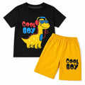 Black and yellow summer coord set for boys by lilcubspk, includes a stylish two-piece outfit for ages 1 to 12 years.