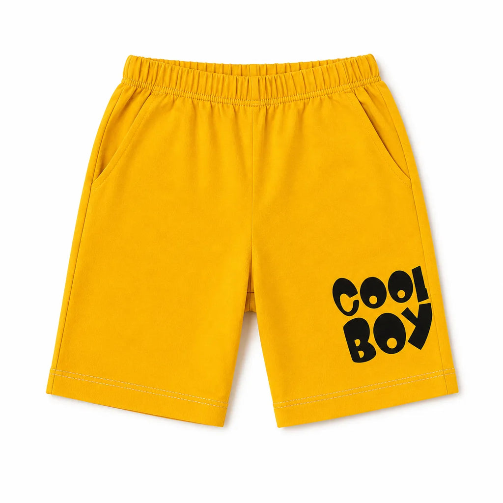 Black and yellow summer coord set for boys, age 1-12, featuring a comfortable two-piece outfit by lilcubspk.