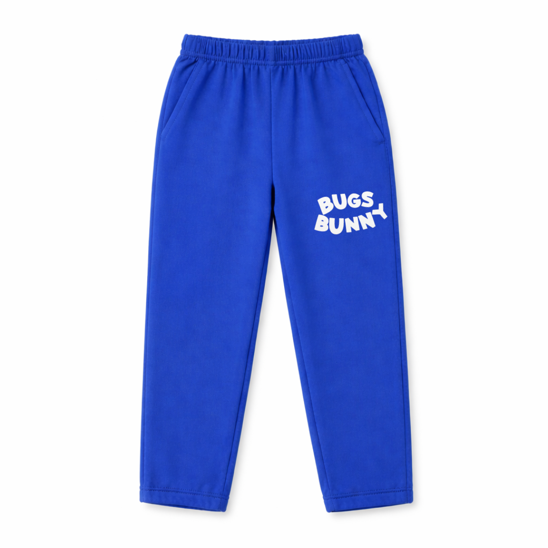 Summer Coord Set 2-Piece for Kids – Bugs Bunny Print Full Sleeve Shirt & Trousers with Side Pockets