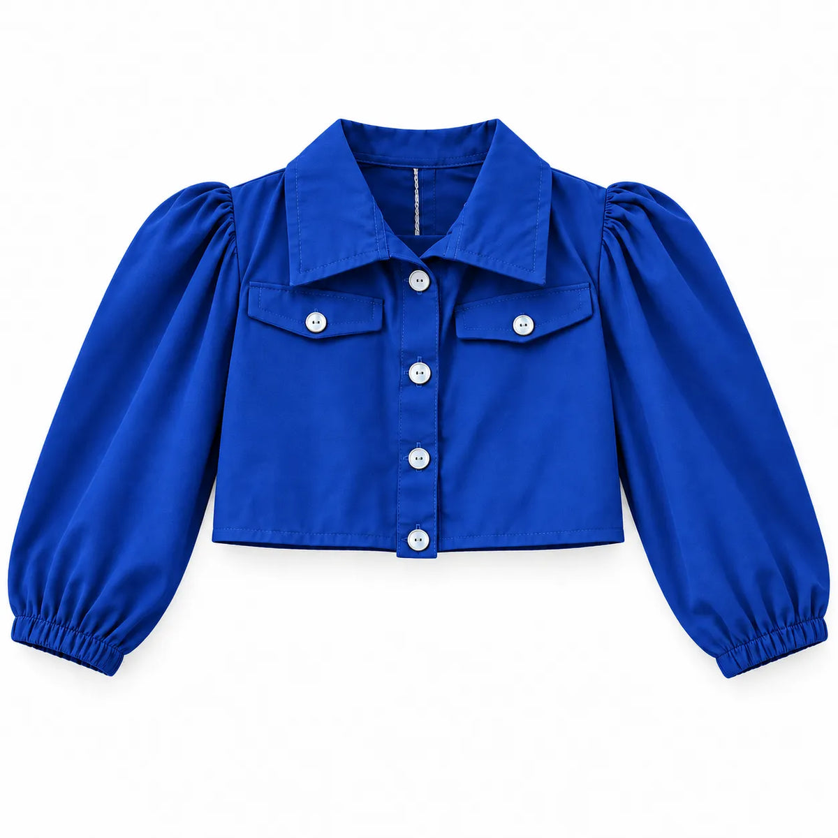Blue Chiffon Girls Imported Coord Set (2 Piece) - Size 2 - 10 Years