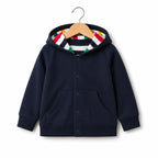 Blue Hoodie Style Mid Season Suiting Set – 3 Piece